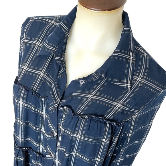 Checked Mini Shirt Dress 🤍 - Picture 9 of 16